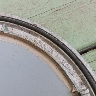 LOT 194: Vintage McPhilben Metal Fixtures with Mirrored Glass Inserts