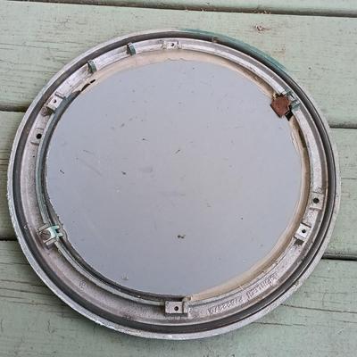 LOT 194: Vintage McPhilben Metal Fixtures with Mirrored Glass Inserts