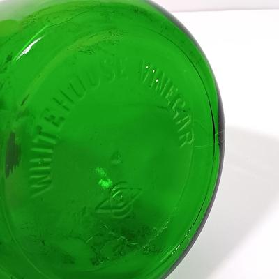 LOT 206: Forest Green Depression Glass Dishware