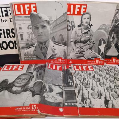 LOT 211: Set of (14) Vintage Life Magazines - June 1943 to December 1963
