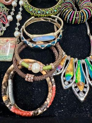 Costume Jewelry Lot I - Multicolor Crystal & Enamel
