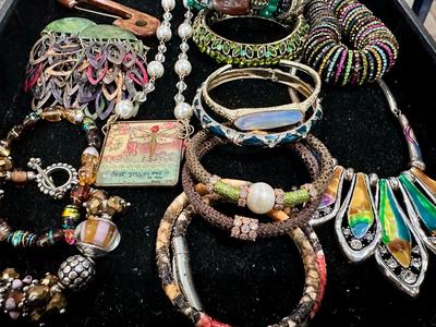 Costume Jewelry Lot I - Multicolor Crystal & Enamel