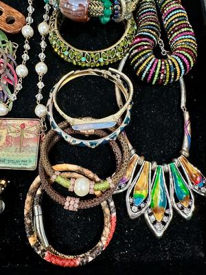 Costume Jewelry Lot I - Multicolor Crystal & Enamel