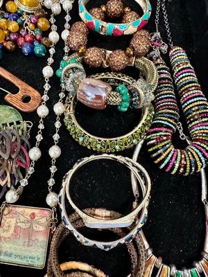 Costume Jewelry Lot I - Multicolor Crystal & Enamel