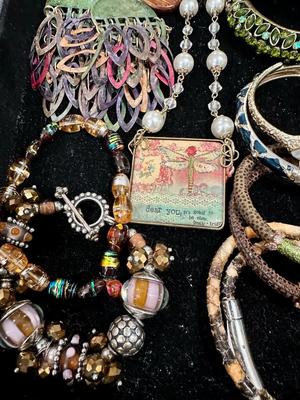 Costume Jewelry Lot I - Multicolor Crystal & Enamel