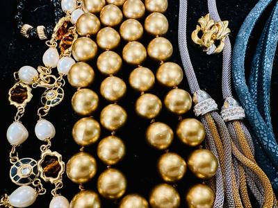 Costume Jewelry Lot N -Gold Tone & Silver Tone