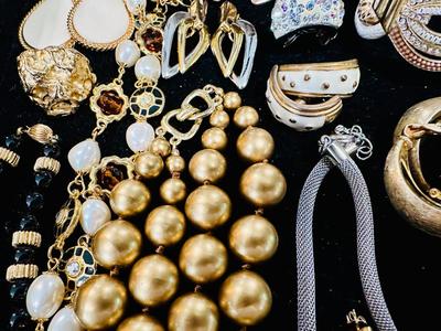 Costume Jewelry Lot N -Gold Tone & Silver Tone