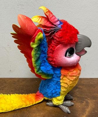 FurReal Rock-A-Too The Show Bird Multicolored Fluffy Parrot Toy