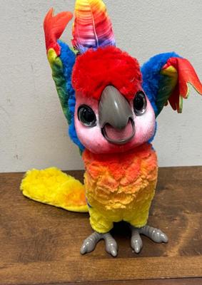 FurReal Rock-A-Too The Show Bird Multicolored Fluffy Parrot Toy