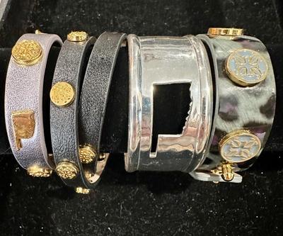 Costume Jewelry Lot W - Rustic Cuff 2 Oklahoma, Leather wrap and Animal print