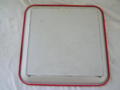 Mid Century Modern Marcelline Stoyke steel tray for BBQ chef C.1950s