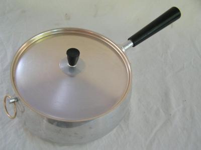 UNIQUE covered pan w/fitted lid..Shiny bright inside!