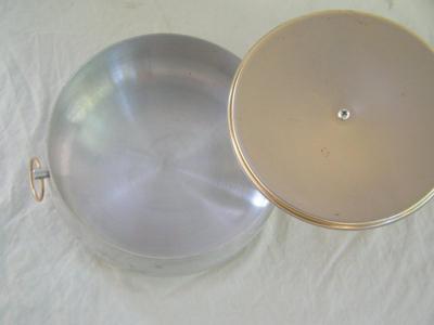 UNIQUE covered pan w/fitted lid..Shiny bright inside!