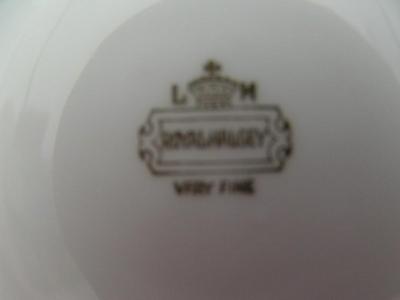 Vintage Royal Halsey L M bone china porcelain teacup & saucer set.