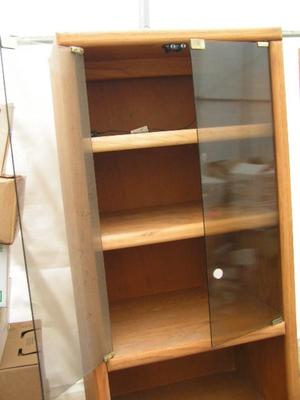 Vintage oak credenza bookcase (#2 of the pair)