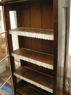 Vintage craft built display cabinet for general use. Glass enclosed