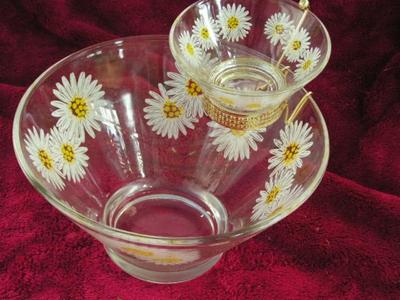 Anchor Hocking “Chip & Dip” set, mid century vintage. look like new