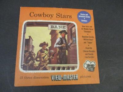 View-Master Cowboy Stars 2 Real Set 1950 Sawyer's Reel