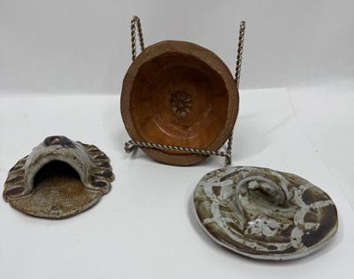Brutalist Artist hand-made pottery - by children