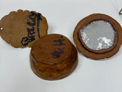 Brutalist Artist hand-made pottery - by children