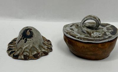 Brutalist Artist hand-made pottery - by children