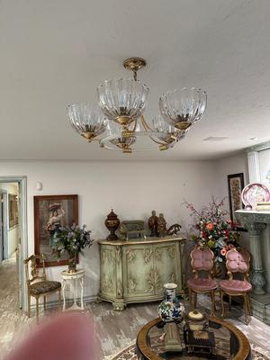 Decor - Chandelier - Brass & Crystal