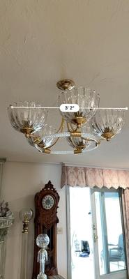 Decor - Chandelier - Brass & Crystal