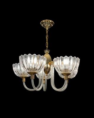 Decor - Chandelier Crystal & Brass
