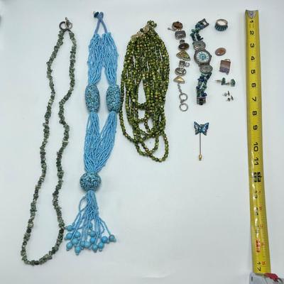 Jewelry with Turquoise and More Stones (ST-SS