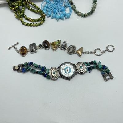 Jewelry with Turquoise and More Stones (ST-SS