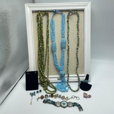 Jewelry with Turquoise and More Stones (ST-SS