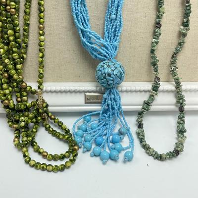 Jewelry with Turquoise and More Stones (ST-SS