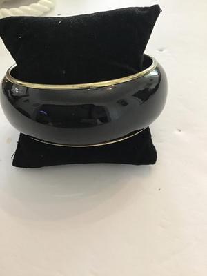 Big and beautiful black bangle bracelet