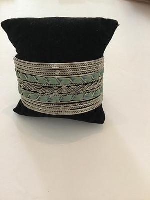 Silvertone cuff bracelet