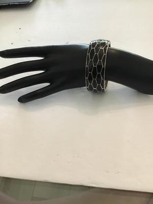 Cool black bangle bracelet