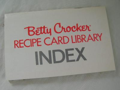 Betty Crocker Recipe Card File. Loaded with Betty Crocker recipes.