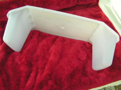 Bed tray table for eating in bed. One piece style