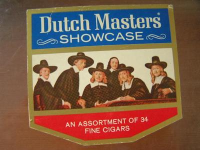 Dutch Masters Showcase, cigar box. Solid wood construction . . .