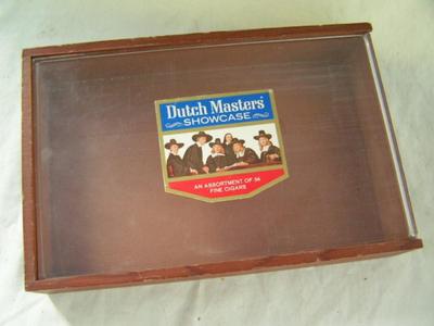 Dutch Masters Showcase, cigar box. Solid wood construction . . .