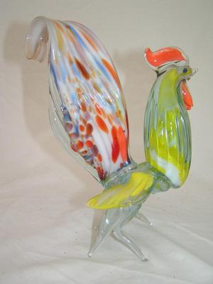 Hand crafted glass chicken.believed from Murano Island, Italy.