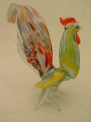 Hand crafted glass chicken.believed from Murano Island, Italy.