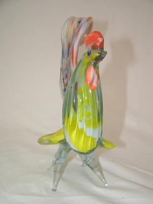 Hand crafted glass chicken.believed from Murano Island, Italy.
