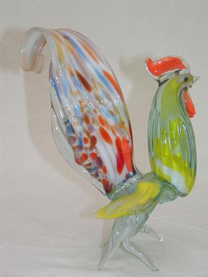 Hand crafted glass chicken.believed from Murano Island, Italy.