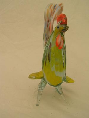 Hand crafted glass chicken.believed from Murano Island, Italy.