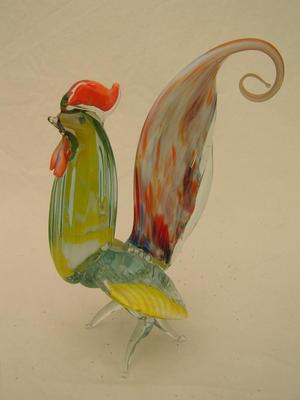 Hand crafted glass chicken.believed from Murano Island, Italy.