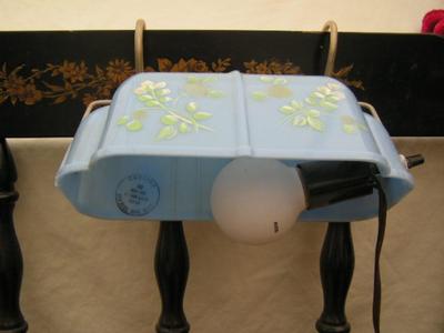 And another! Reading lamp, hangs on head board. Adjustable.