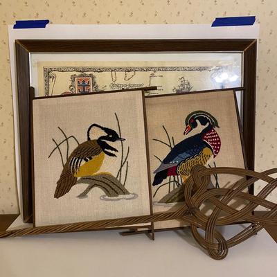 LOT 16B: Carpet Beater, Map. and Tapestry