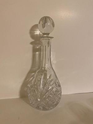 LOT 19B: Crystal Decanter w/ Matching Glasses
