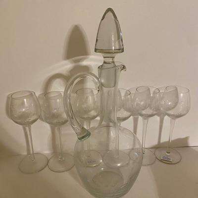 LOT 20B: Toscany Wine Decanter and Glasses