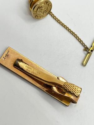 LOT 25J: Vintage RCA Pins - Including One Sterling - and Gold Filled Tie Clip